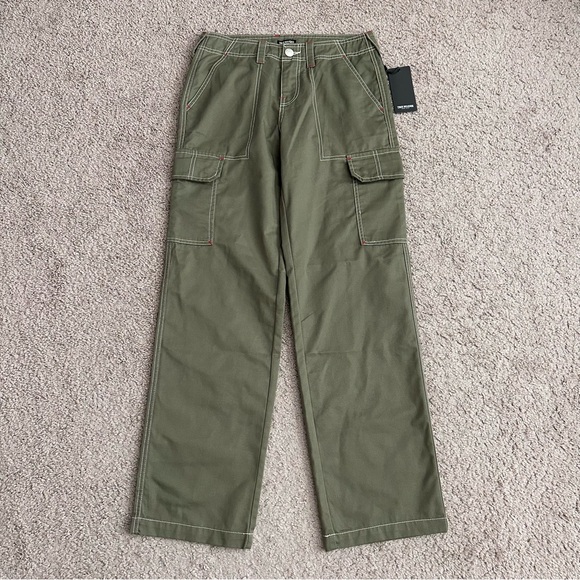 True Religion Pants - True Religion Military Single Needle Cargo Pant Kalamata Olive Womens 27